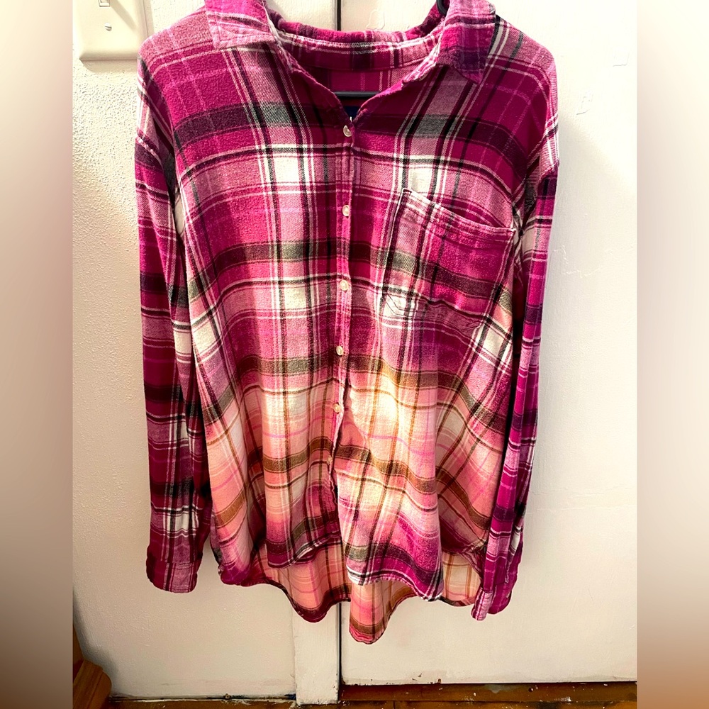 Gap distressed flannel women’s 2xl
